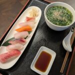 寿司7貫とミニ塩そば